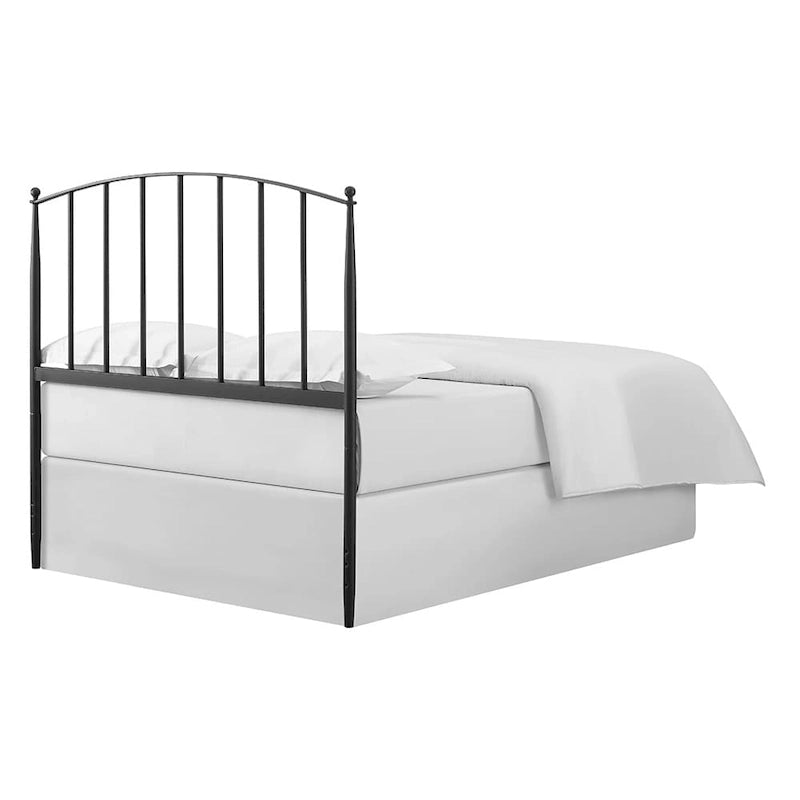Whitney Charcoal Finish Metal Full/Queen Arched Headboard