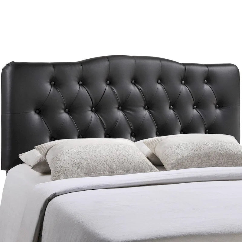 King Size Upholstered Button-Tufted Headboard