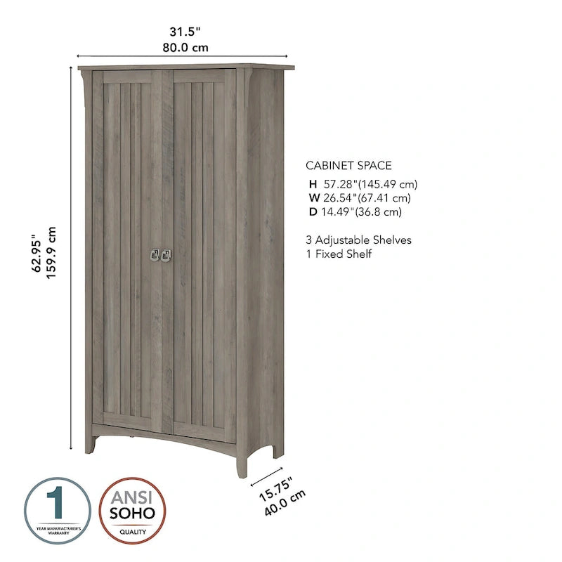 Tall Storage Cabinet with Doors