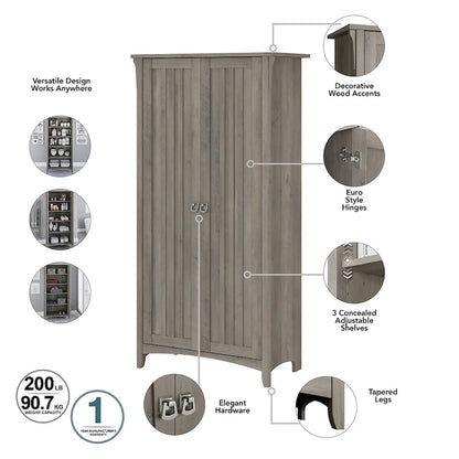 Tall Storage Cabinet with Doors