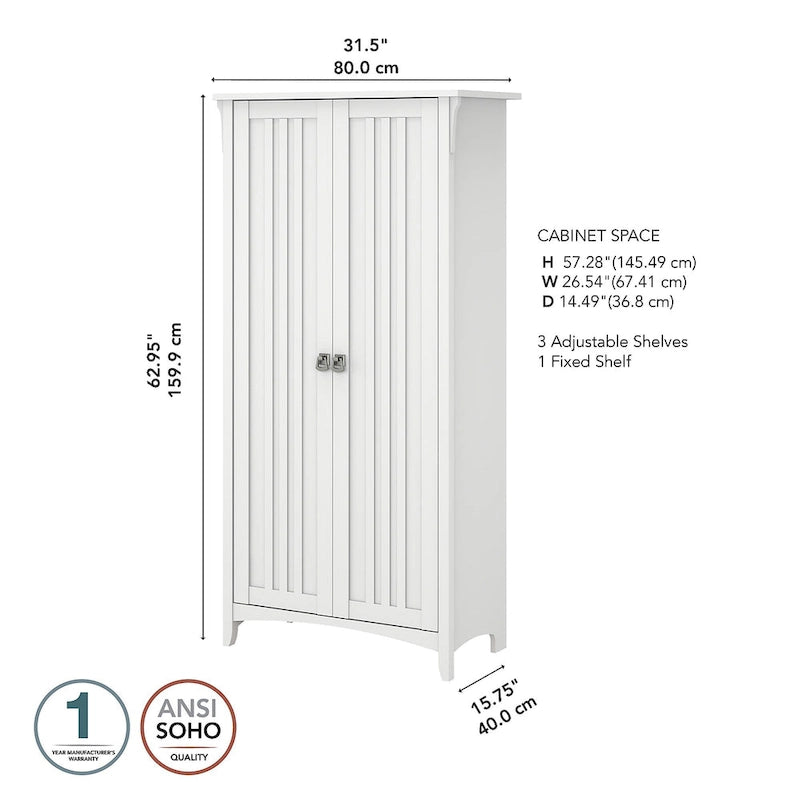 Tall Storage Cabinet with Doors