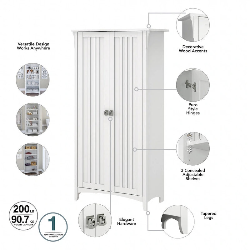 Tall Storage Cabinet with Doors