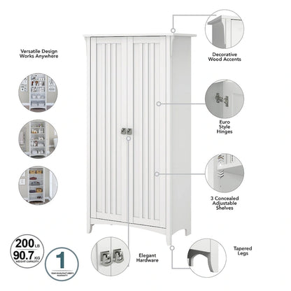 Tall Storage Cabinet with Doors