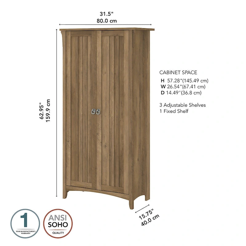 Tall Storage Cabinet with Doors