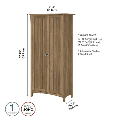 Tall Storage Cabinet with Doors