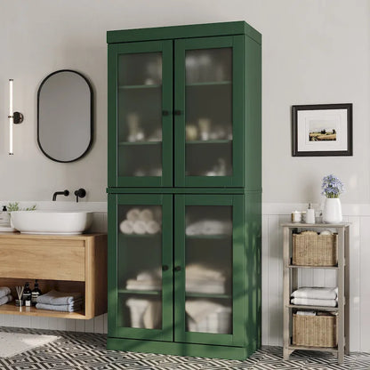 100% Solid Wood 32 Bathroom Cabinet with Optional Doors by  Imports
