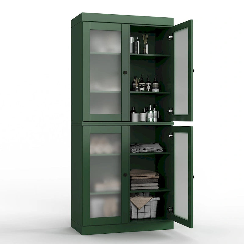 100% Solid Wood 32 Bathroom Cabinet with Optional Doors by  Imports
