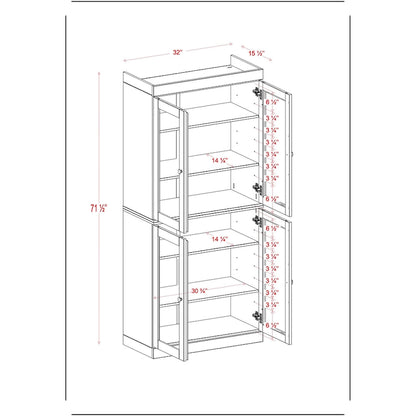 100% Solid Wood 32 Bathroom Cabinet with Optional Doors by  Imports