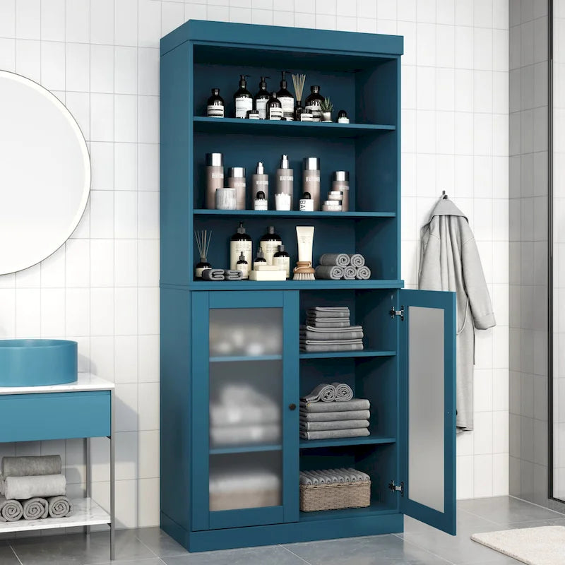 100% Solid Wood 32 Bathroom Cabinet with Optional Doors by  Imports