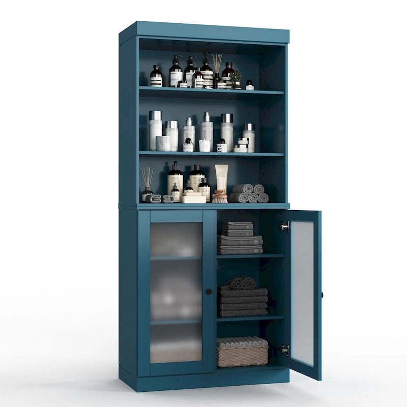 100% Solid Wood 32 Bathroom Cabinet with Optional Doors by  Imports