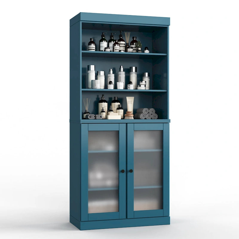 100% Solid Wood 32 Bathroom Cabinet with Optional Doors by  Imports