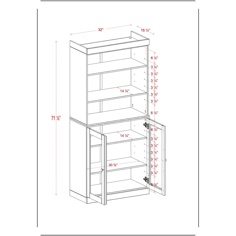 100% Solid Wood 32 Bathroom Cabinet with Optional Doors by  Imports