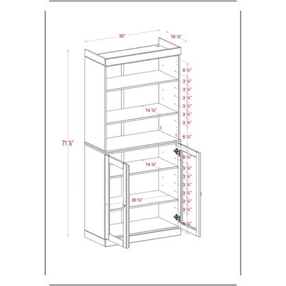 100% Solid Wood 32 Bathroom Cabinet with Optional Doors by  Imports