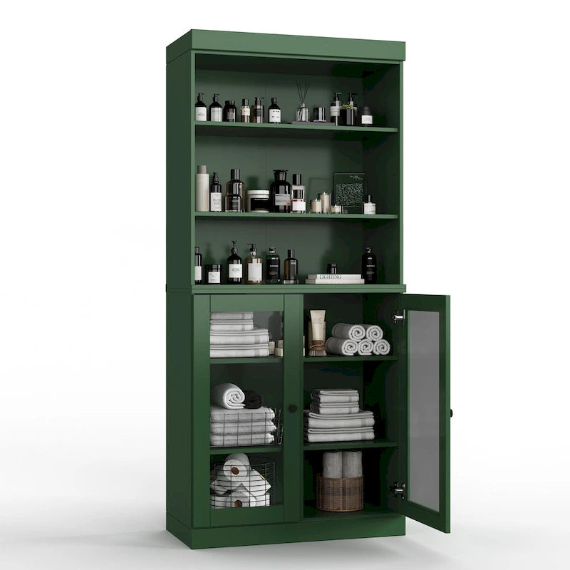 100% Solid Wood 32 Bathroom Cabinet with Optional Doors by  Imports