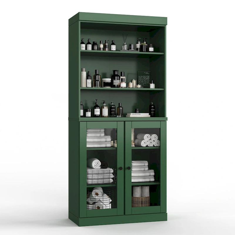 100% Solid Wood 32 Bathroom Cabinet with Optional Doors by  Imports