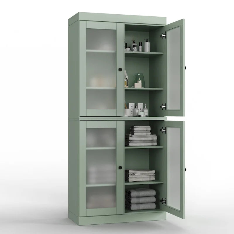 100% Solid Wood 32 Bathroom Cabinet with Optional Doors by  Imports