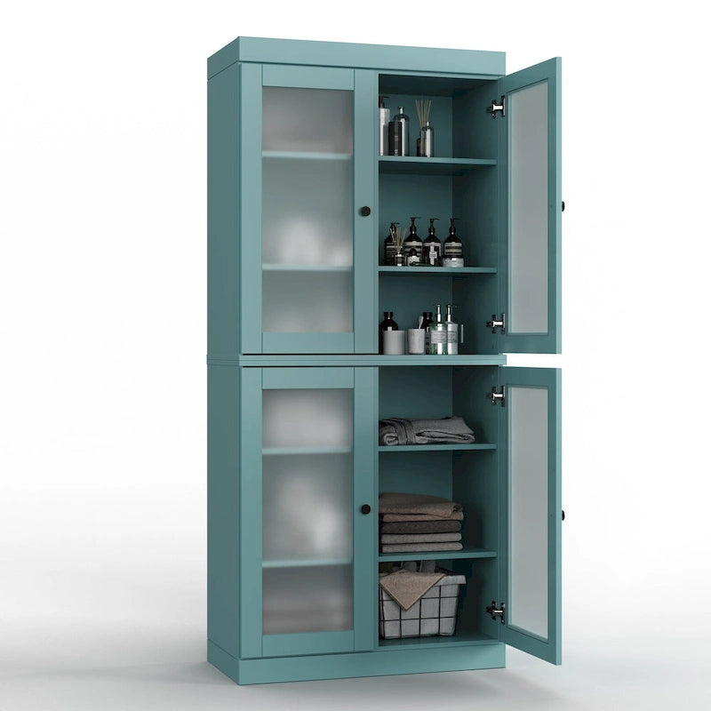 100% Solid Wood 32 Bathroom Cabinet with Optional Doors by  Imports