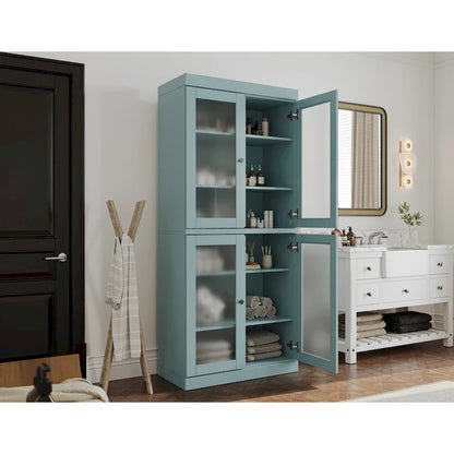 100% Solid Wood 32 Bathroom Cabinet with Optional Doors by  Imports