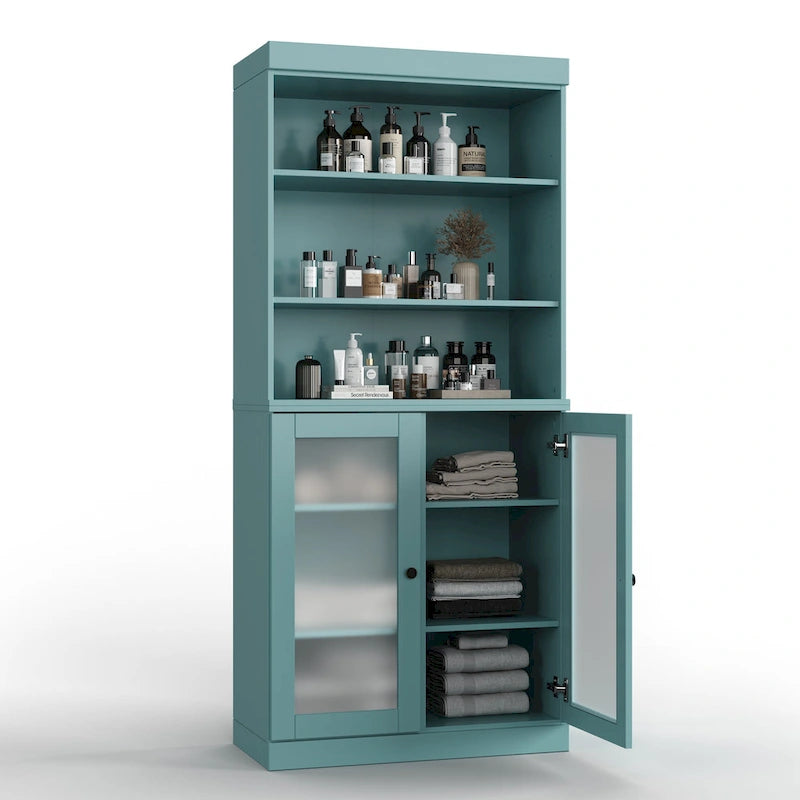 100% Solid Wood 32 Bathroom Cabinet with Optional Doors by  Imports