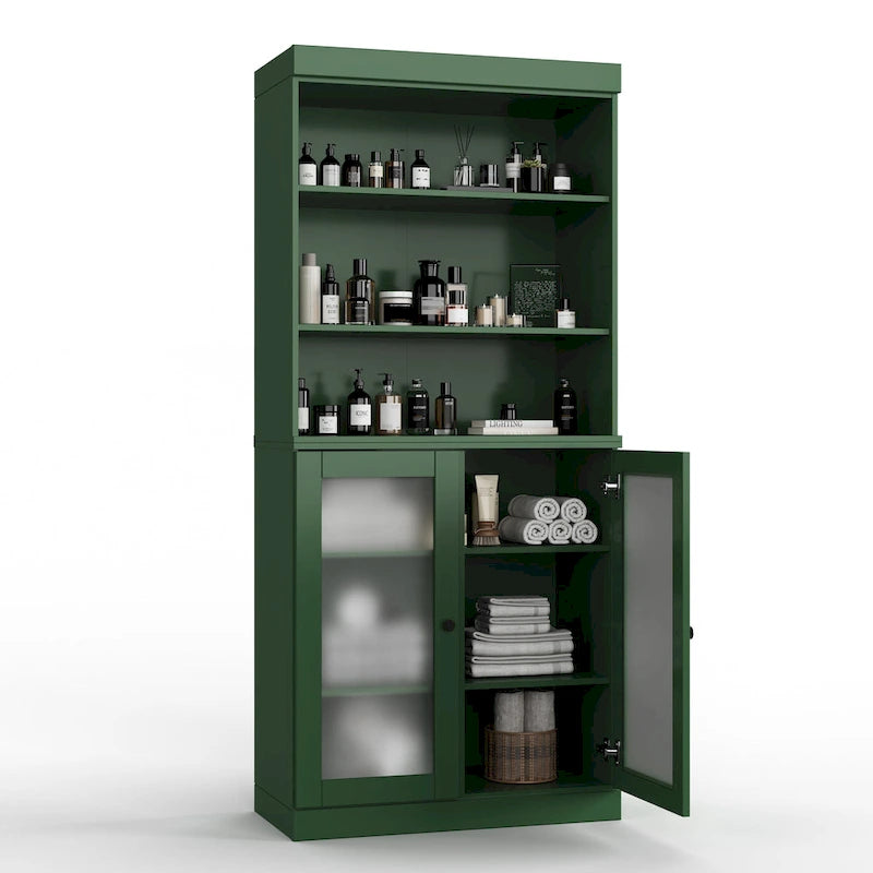 100% Solid Wood 32 Bathroom Cabinet with Optional Doors by  Imports