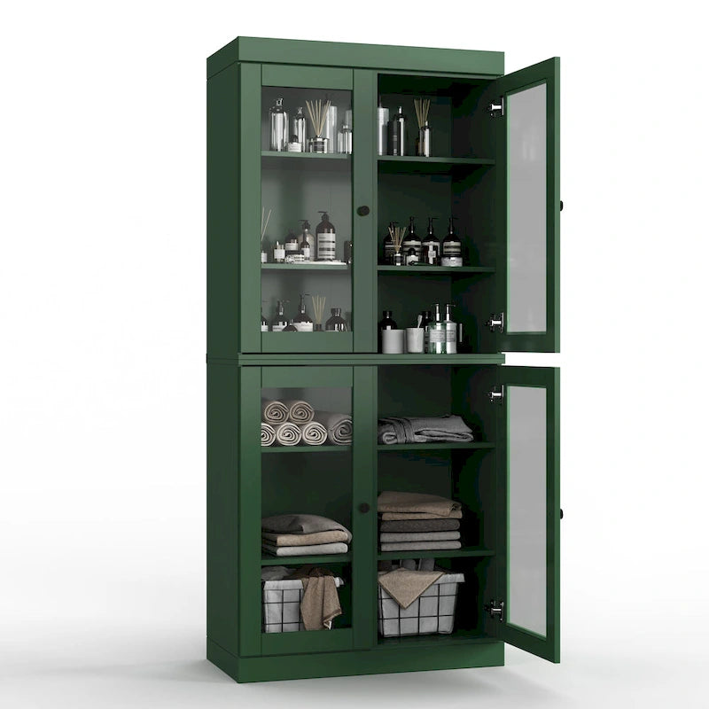 100% Solid Wood 32 Bathroom Cabinet with Optional Doors by  Imports