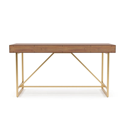 Vaiz Modern 60-inch Metal 3-Drawer Computer Desk with Drawers by Furniture of America