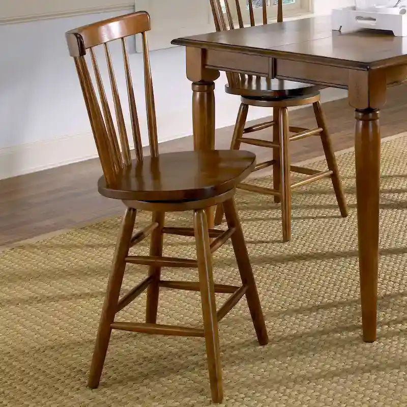 The Gray Barn Creations Swivel Counter Chair - Tobacco