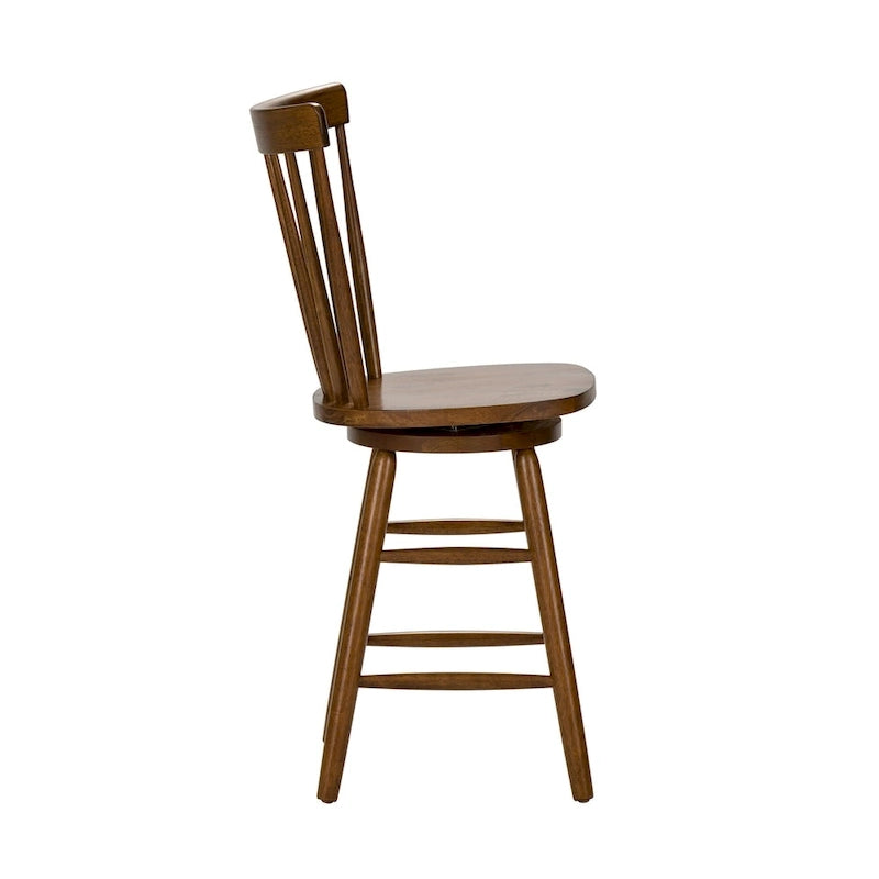 The Gray Barn Creations Swivel Counter Chair - Tobacco