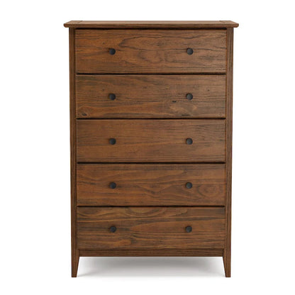 Grain Wood Furniture Greenport Coastal Solid Wood 5-drawer Chest