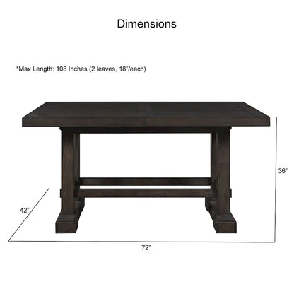 Steve Silver Nevada Dusky Cedar Farmhouse Counter Height Dining Table