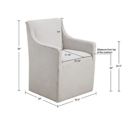 Park Charlotte Dining Arm Chair with Casters