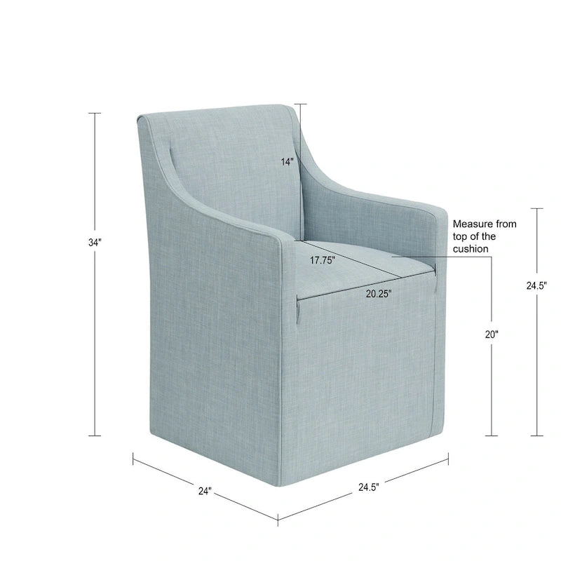 Park Charlotte Dining Arm Chair with Casters