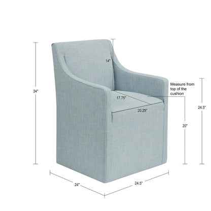 Park Charlotte Dining Arm Chair with Casters