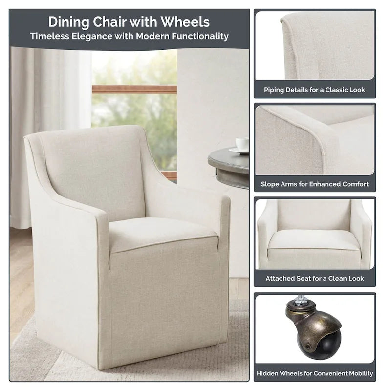 Park Charlotte Dining Arm Chair with Casters