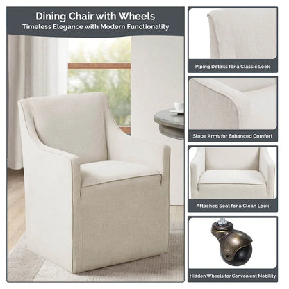 Park Charlotte Dining Arm Chair with Casters