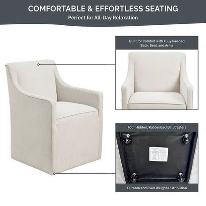 Park Charlotte Dining Arm Chair with Casters