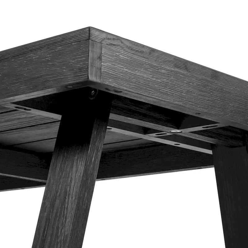 72-Inch Farmhouse Dining Table and Benches Set