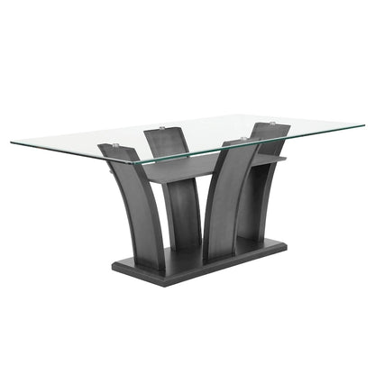 Modern Glass Dining Room Set