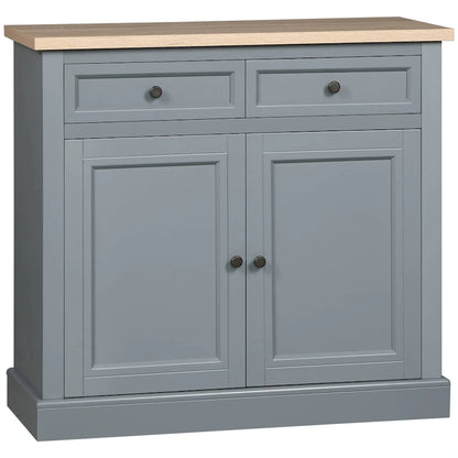 Sideboard Buffet Cabinet, Kitchen Cabinet, Coffee Bar Cabinet with 2 Drawers and Double Door Cupboard