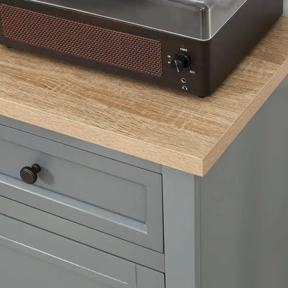 Sideboard Buffet Cabinet, Kitchen Cabinet, Coffee Bar Cabinet with 2 Drawers and Double Door Cupboard