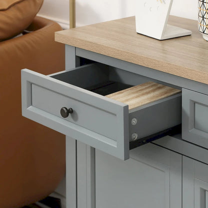 Sideboard Buffet Cabinet, Kitchen Cabinet, Coffee Bar Cabinet with 2 Drawers and Double Door Cupboard
