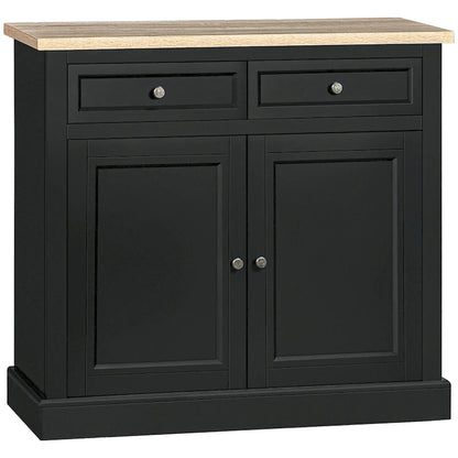 Sideboard Buffet Cabinet, Kitchen Cabinet, Coffee Bar Cabinet with 2 Drawers and Double Door Cupboard
