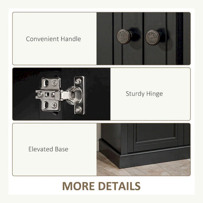 Sideboard Buffet Cabinet, Kitchen Cabinet, Coffee Bar Cabinet with 2 Drawers and Double Door Cupboard
