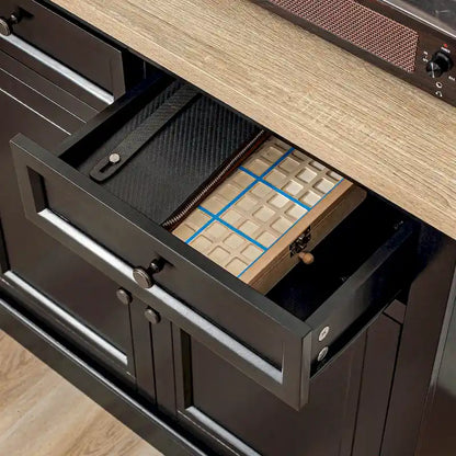Sideboard Buffet Cabinet, Kitchen Cabinet, Coffee Bar Cabinet with 2 Drawers and Double Door Cupboard