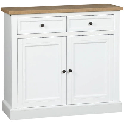 Sideboard Buffet Cabinet, Kitchen Cabinet, Coffee Bar Cabinet with 2 Drawers and Double Door Cupboard
