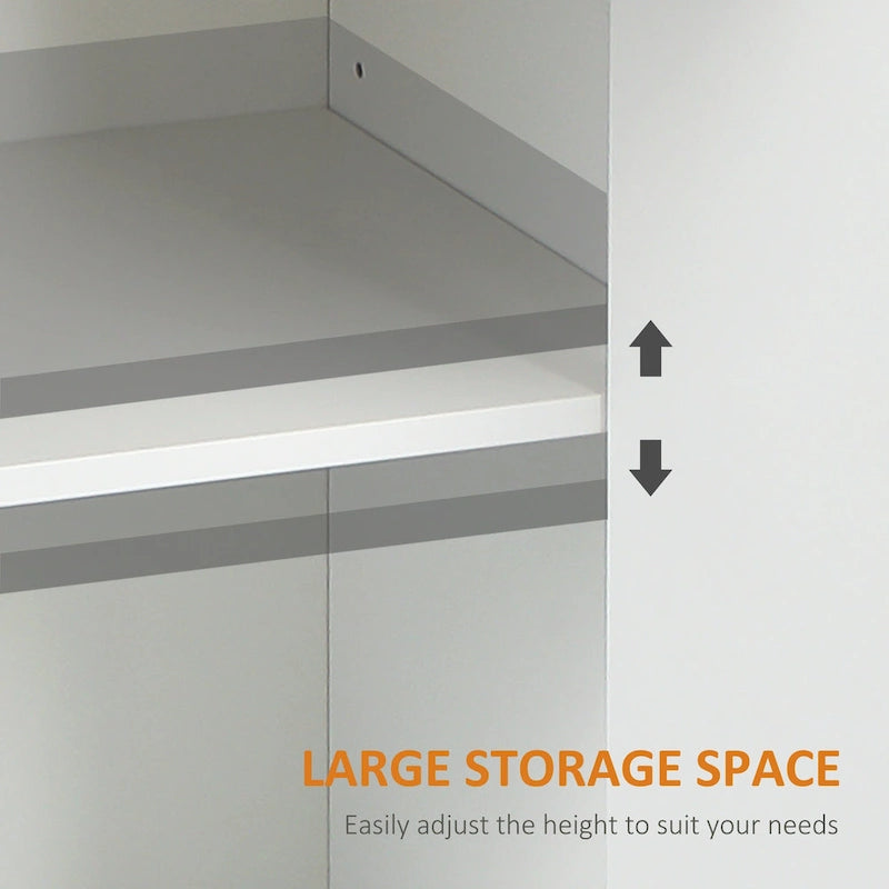Sideboard Buffet Cabinet, Kitchen Cabinet, Coffee Bar Cabinet with 2 Drawers and Double Door Cupboard