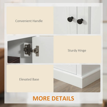 Sideboard Buffet Cabinet, Kitchen Cabinet, Coffee Bar Cabinet with 2 Drawers and Double Door Cupboard
