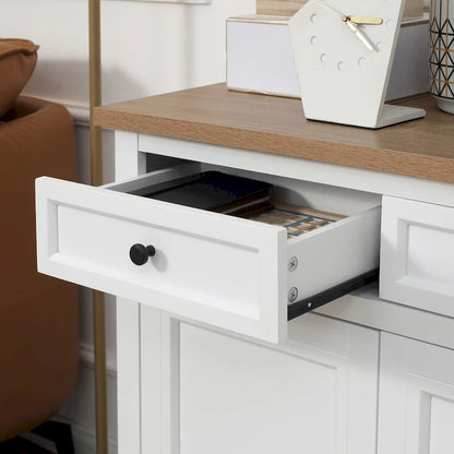 Sideboard Buffet Cabinet, Kitchen Cabinet, Coffee Bar Cabinet with 2 Drawers and Double Door Cupboard