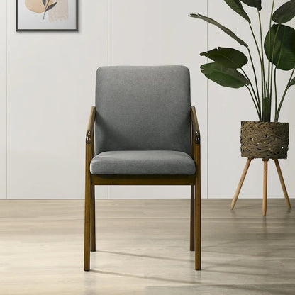 Simple Rustic Upholstered Dining Chair (Set of 6)