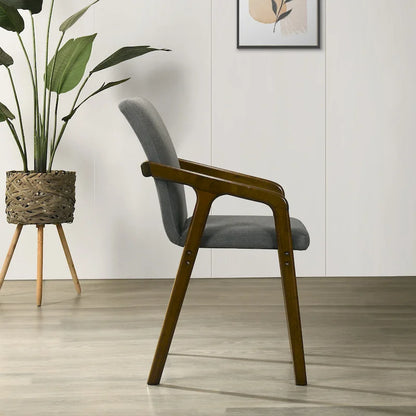 Simple Rustic Upholstered Dining Chair (Set of 6)